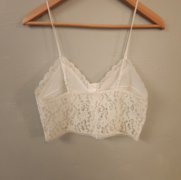 Kayser 1970's Cotton Lace Bralette Crop/Brami - Picture 14 of 16